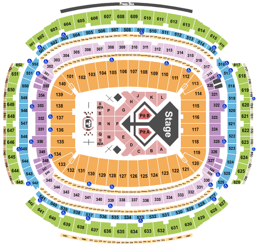 Houston Stadium Chris Brown Seating Chart